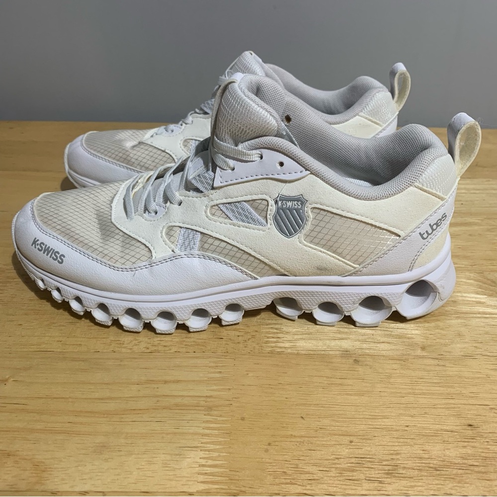 K-SWISS TUBES Comfort‎ Technology Sneaker Sportwear Women White Size 9.5